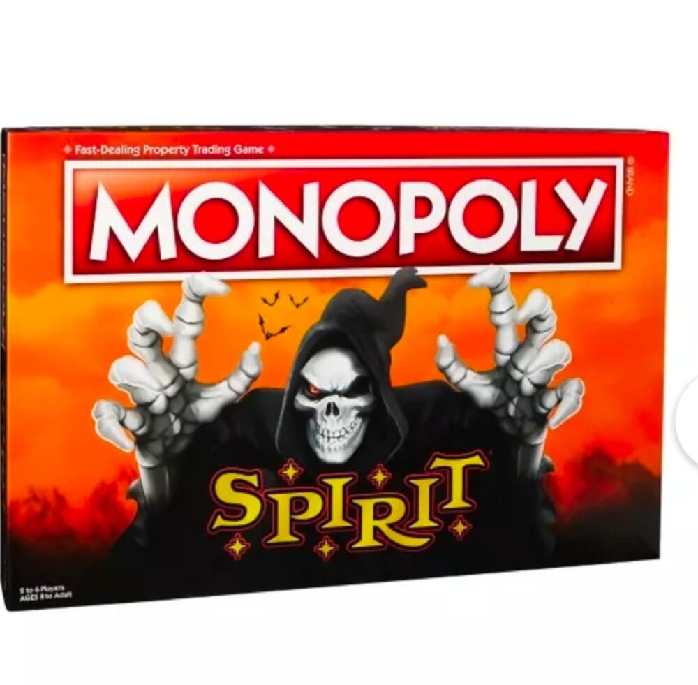 Spirit Halloween Monopoly Board Game / 6 collectable tokens